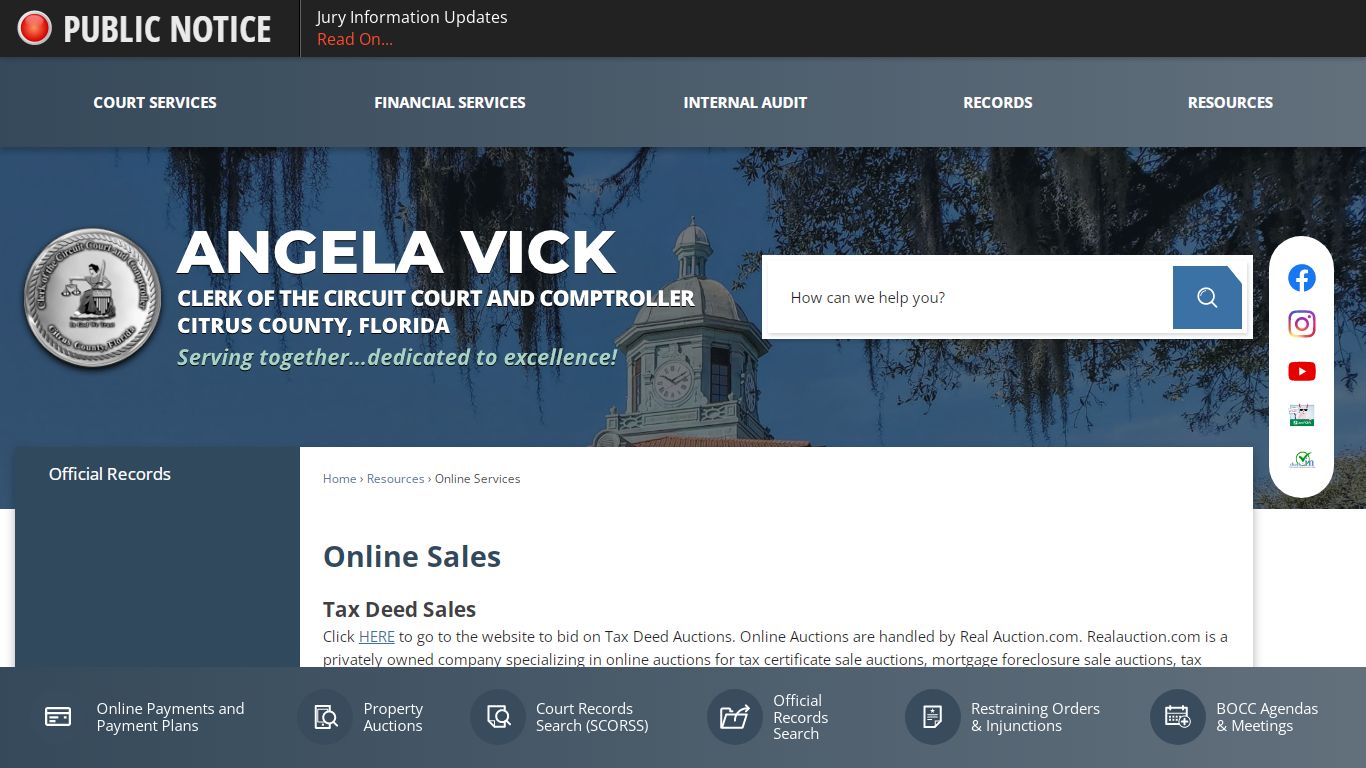 | Citrus County Clerk of Courts, FL
